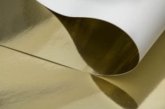 Metalik Fon Kartonu - Aynalı Fon Kartonu - 200 Gr. 50x70 Cm - Altın