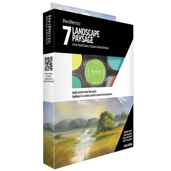 Landscape Set 7 Renk Krapon, Şönil, Eva için toz pastel Yüksek Pigment