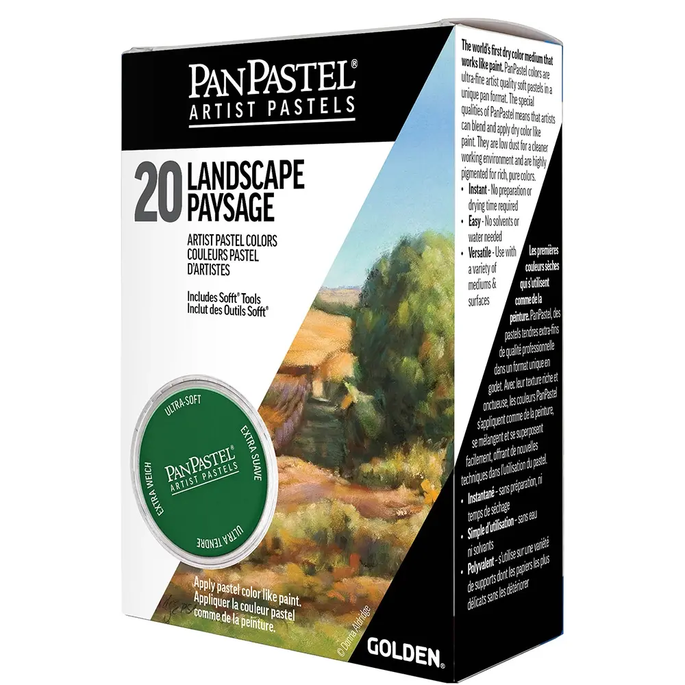 Landscape Set 20 Renk Krapon, Şönil, Eva için toz pastel Yüksek Pigment