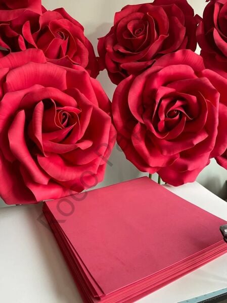 ROCO PAPER Çiçek Yapım Eva 2 mm. 50x140 cm - Kırmızı