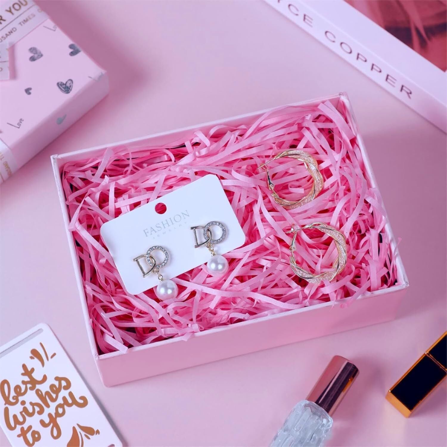 Açık Pembe Kırpık Pelur Dolgu Kağıdı 100 gr.