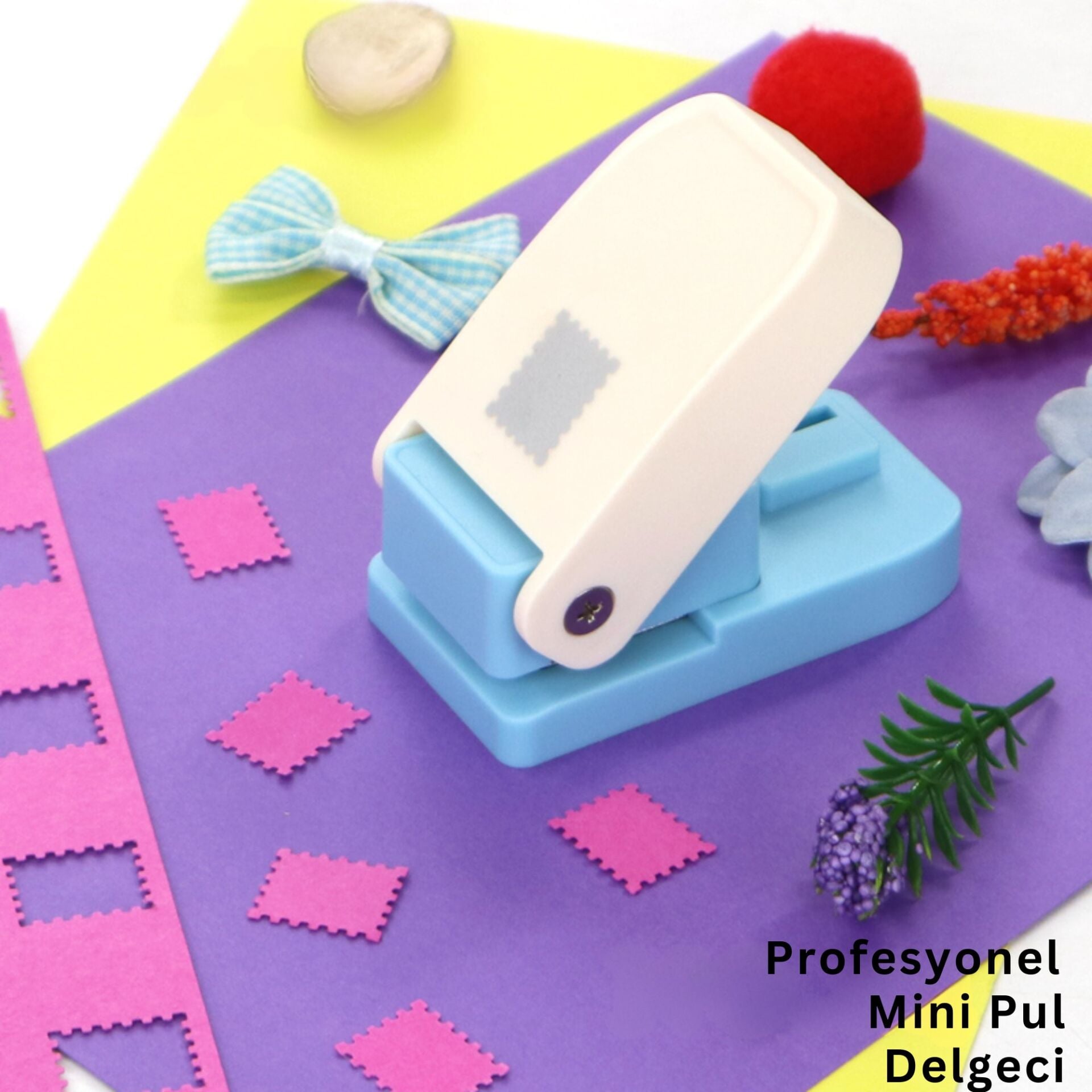 Mini Boy Posta Pulu Şekilli Mini Delgeç, DIY, Hobi El İşleri Kağıt ve Eva Kesici, 12,9 x 16 mm