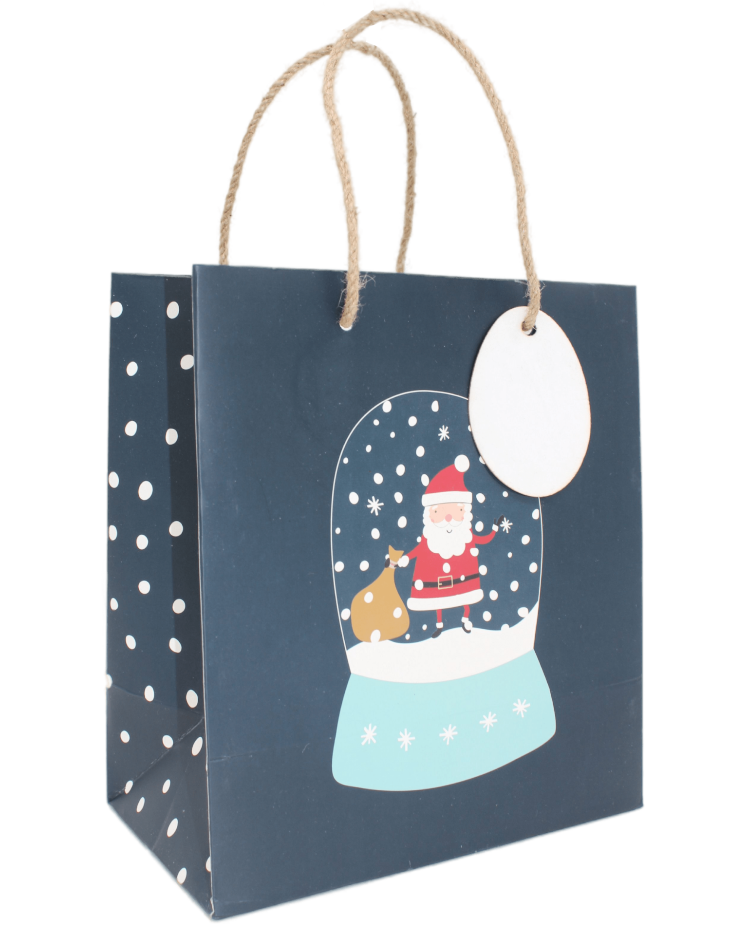 Yılbaşı Desenli Hediyelik Karton Çanta - Baskılı Karton Çanta - 21.5x24x12 Cm - Sgb4