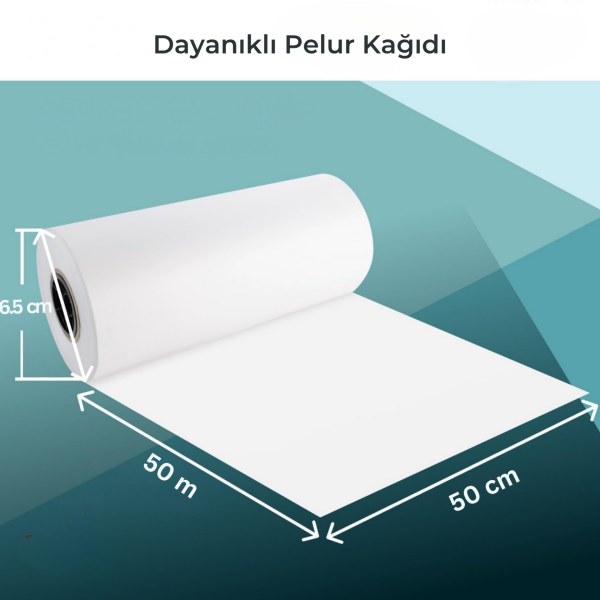 Koruyucu Rulo Pelur Kağıt, 50 Cm X 50 Metre,  Kargo ve Hediye Paketleme, Ambalaj Kağıdı, Beyaz