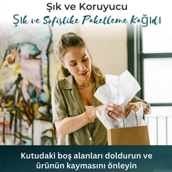 Koruyucu Rulo Pelur Kağıt, 50 Cm X 50 Metre,  Kargo ve Hediye Paketleme, Ambalaj Kağıdı, Beyaz