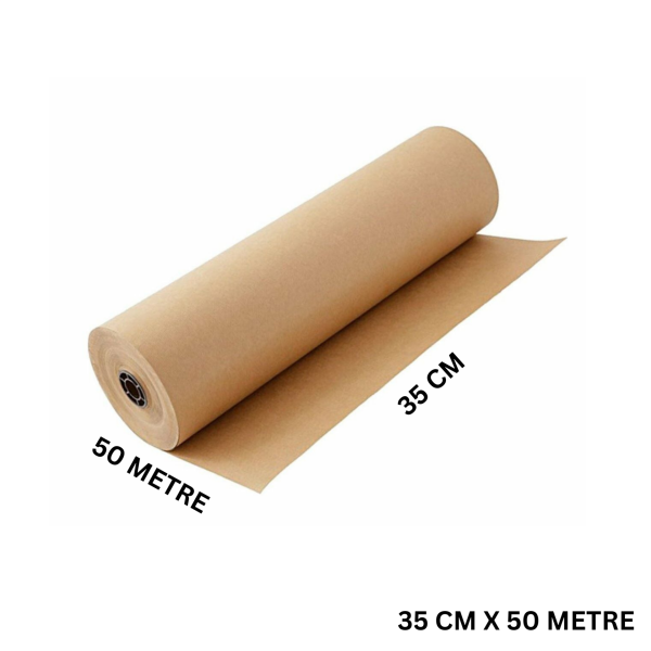 Kraft Rulo Ambalaj Kağıdı, Çeyiz, Hediye Paketleme, Çiçek Buket, DIY Kağıdı, 80 gr - 35cm x 50 metre