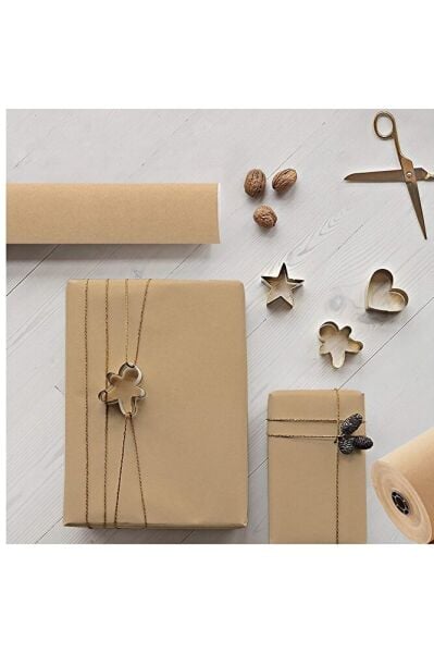 Kraft Rulo Ambalaj Kağıdı, Çeyiz, Hediye Paketleme, Çiçek Buket, DIY Kağıdı, 80 gr - 35cm x 50 metre
