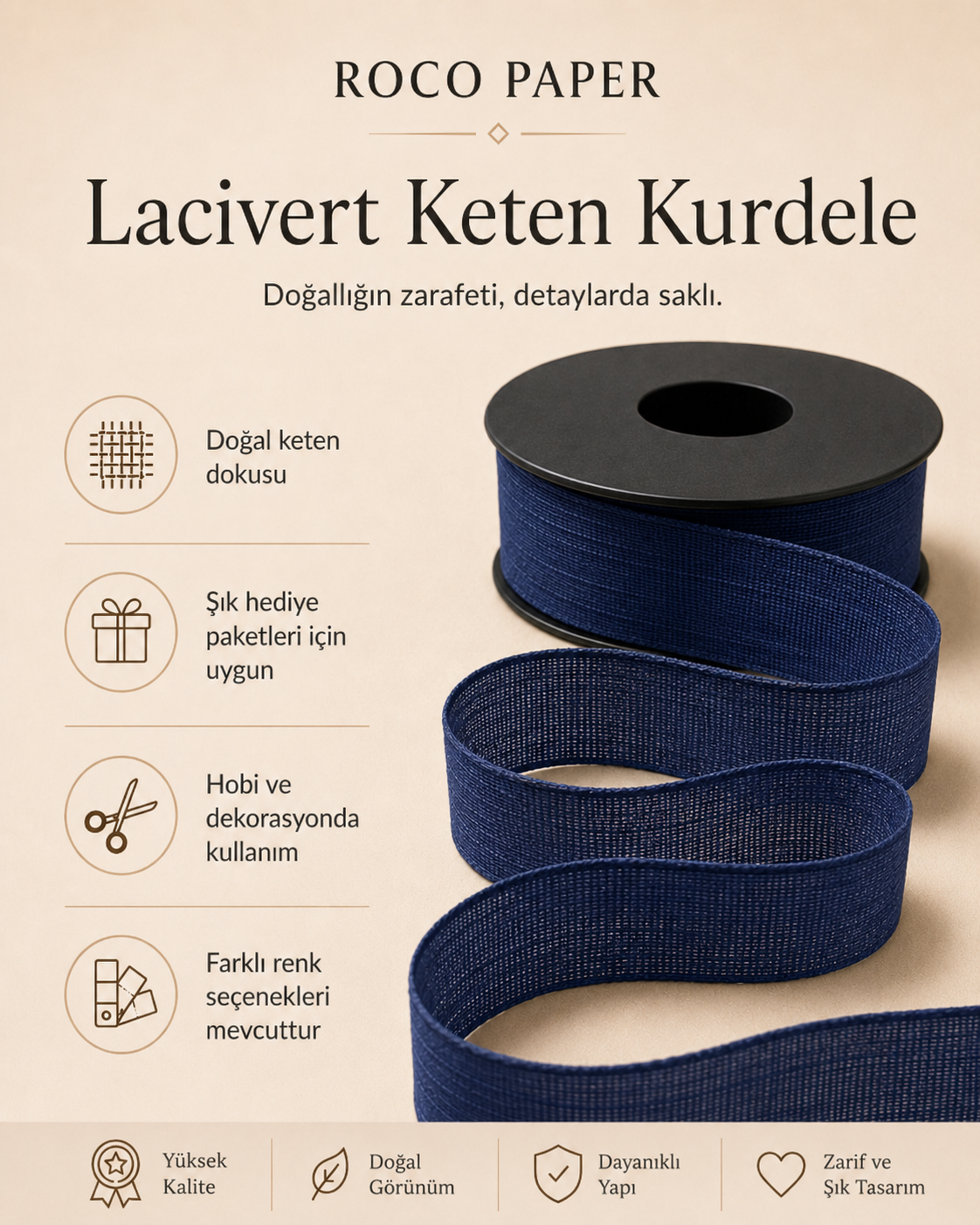 Keten Kurdela 2.5 cm - 20 metre Lacivet