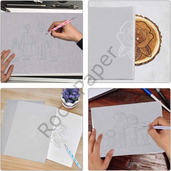 Karbon Grafit Transfer Kağıdı Beyaz - 44x62 Cm - 2'li