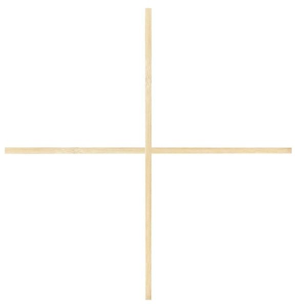 Uçurtma Çitası 3'lü 75cm - Ahşap Dikdörtgen Çita - 1cm X 0,5cm X 75cm