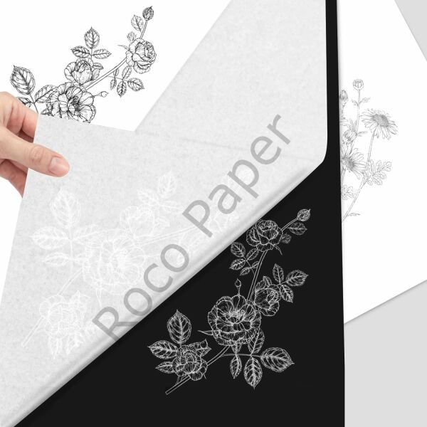 Roco Paper Karbon Grafit Transfer Kağıdı Beyaz - 21*31 cm - 100'lü