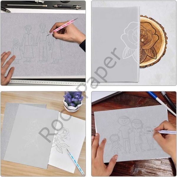 Roco Paper Karbon Grafit Transfer Kağıdı Beyaz - 21*31 cm - 100'lü