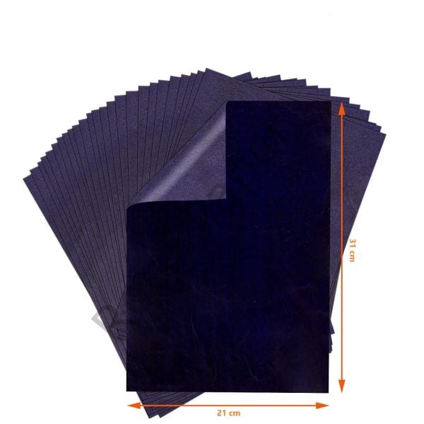 Karbon Grafit Transfer Kağıdı Mavi - 21x31 Cm - 5'li