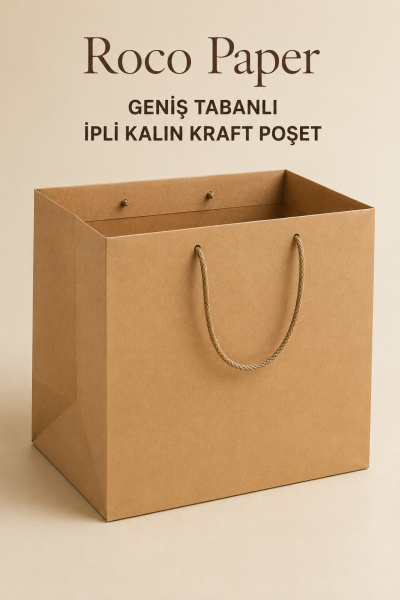 Kraft Karton ''pasta'' Çanta 25x30xh:30 Cm 10'lu Paket