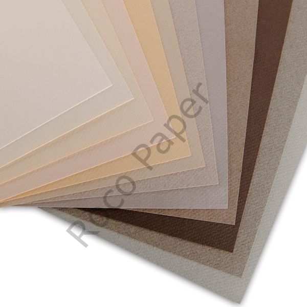 CANSON Mi-Teintes 160gr 50x65cm Çizim Kağıt Çift Taraflı Petek ve İnce Taneli 10 Assorted Renkler