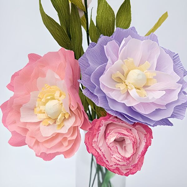 Italyan Krapon Kağıdı No:380 - Sümbül Lila - Hyacinthus 90 Gr. 50x150 Cm
