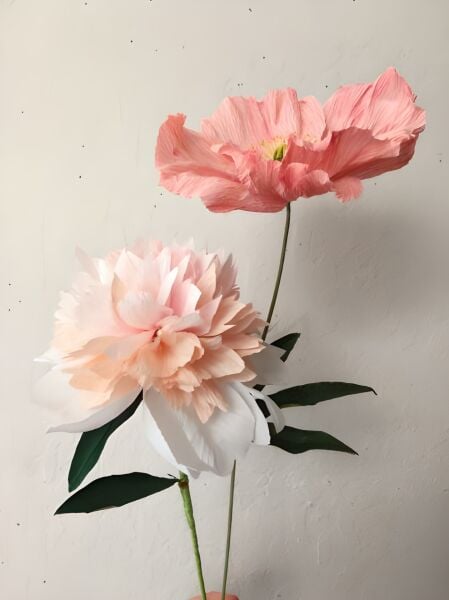Italyan Krapon Kağıdı No:354 - Soft Pembe - Soft Pink 90 Gr. 50x150 Cm