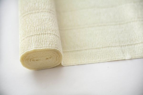 İtalyan Krapon Kağıdı No:17A1 - Kemik - Cream by Tiffany 180 gr. 50X250 cm