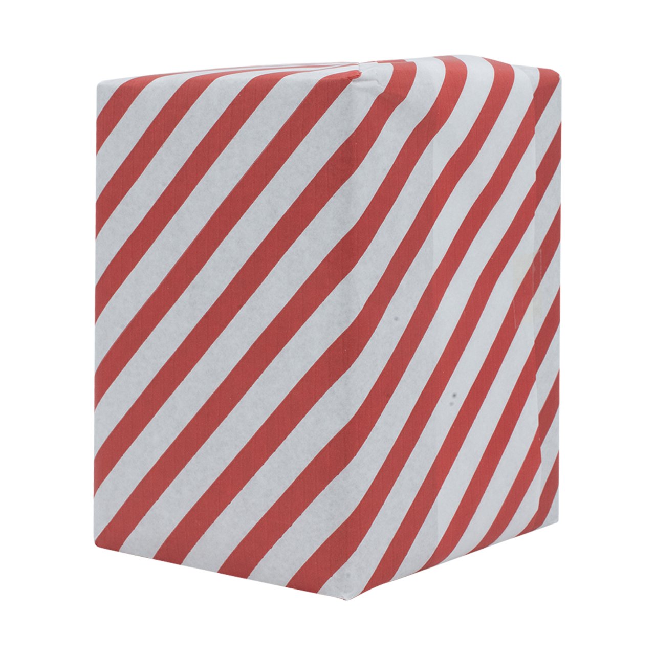 Ambalaj Kağıdı Beyaz Kırmızı Verev Çizgili 40gr 70x100cm 10'lu Paket