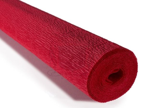 Italyan Krapon Kağıdı No:589 - Kırmızı - Scarlet Red 180 gr 50x250 Cm