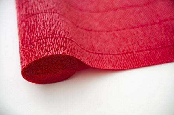 Italyan Krapon Kağıdı No:589 - Kırmızı - Scarlet Red 180 gr 50x250 Cm