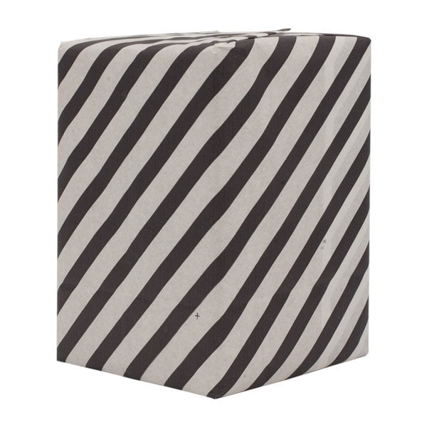 Ambalaj Kağıdı Siyah Verev Çizgili 40 gr 70x10 cm 10'lu Paket