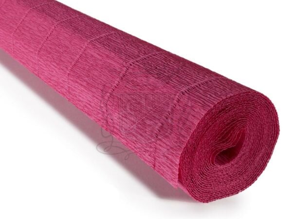 İtalyan Krapon Kağıdı No:547 - Gül Kurusu - Tiziana Red 180 gr. 50X250 cm