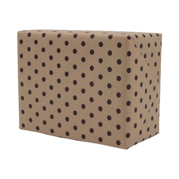Kraft Ambalaj Siyah Puantiye 40gr 70x100cm