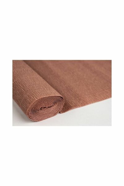 Italyan Krapon Kağıdı No:613 - Koyu Kestane - Brown Antique Pink 180 Gr. 50x250 Cm