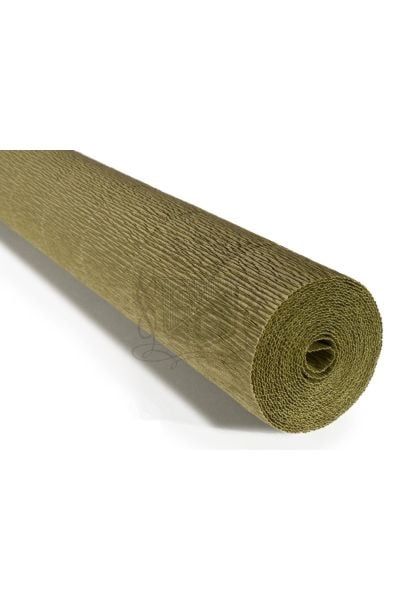 Italyan Krapon Kağıdı No:612 - Çağla Yeşil - Haki Yeşil 180 Gr. 50x250 Cm