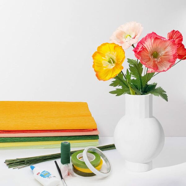 Italyan Krapon Kağıdı No:578 - Sarı - Natural Rose Yellow 180 Gr. 50x250 Cm