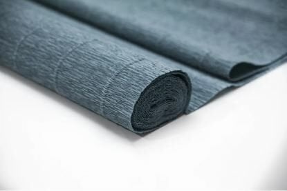 İtalyan Krapon Kağıdı No:606 - Gri Mavi - Sugar Color 180 gr. 50X250 cm