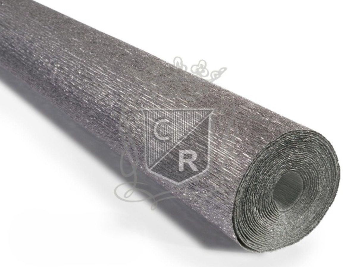 Italyan Krapon Kağıdı No:912 Gümüş Metalik - 140 Gr. 50x250 Cm
