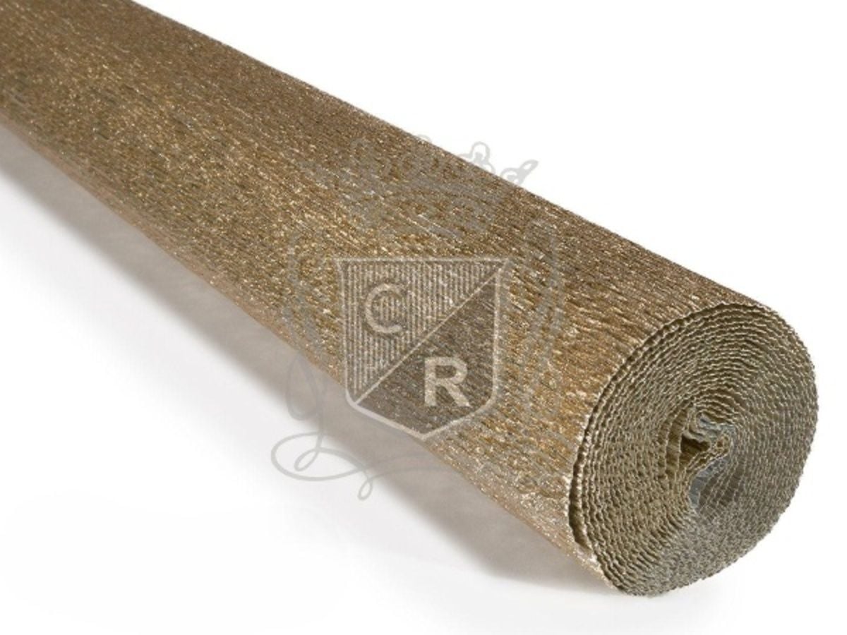 Italyan Krapon Kağıdı No:806 Açık Altın Metalik - 180 Gr. 50*250 Cm