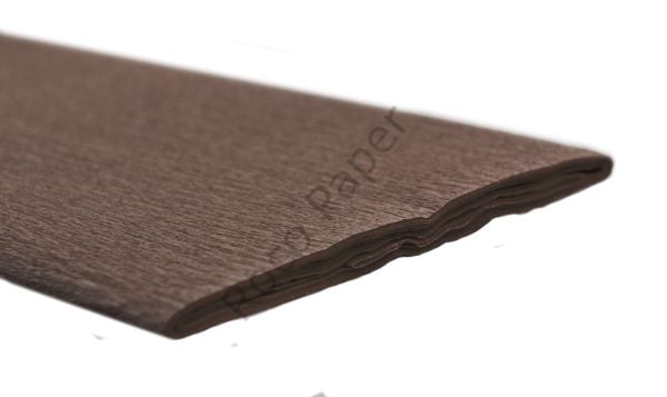 Alman Krapon Kağıdı, El İşi ve Süsleme Kağıdı, 32 Gr/m. 50*250cm Koyu Kahverengi No:115