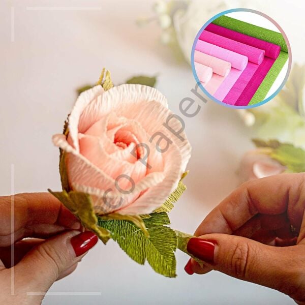 Alman Krapon Kağıdı, El İşi ve Süsleme Kağıdı, 32 Gr/m. 50*250cm Koyu Kahverengi No:115