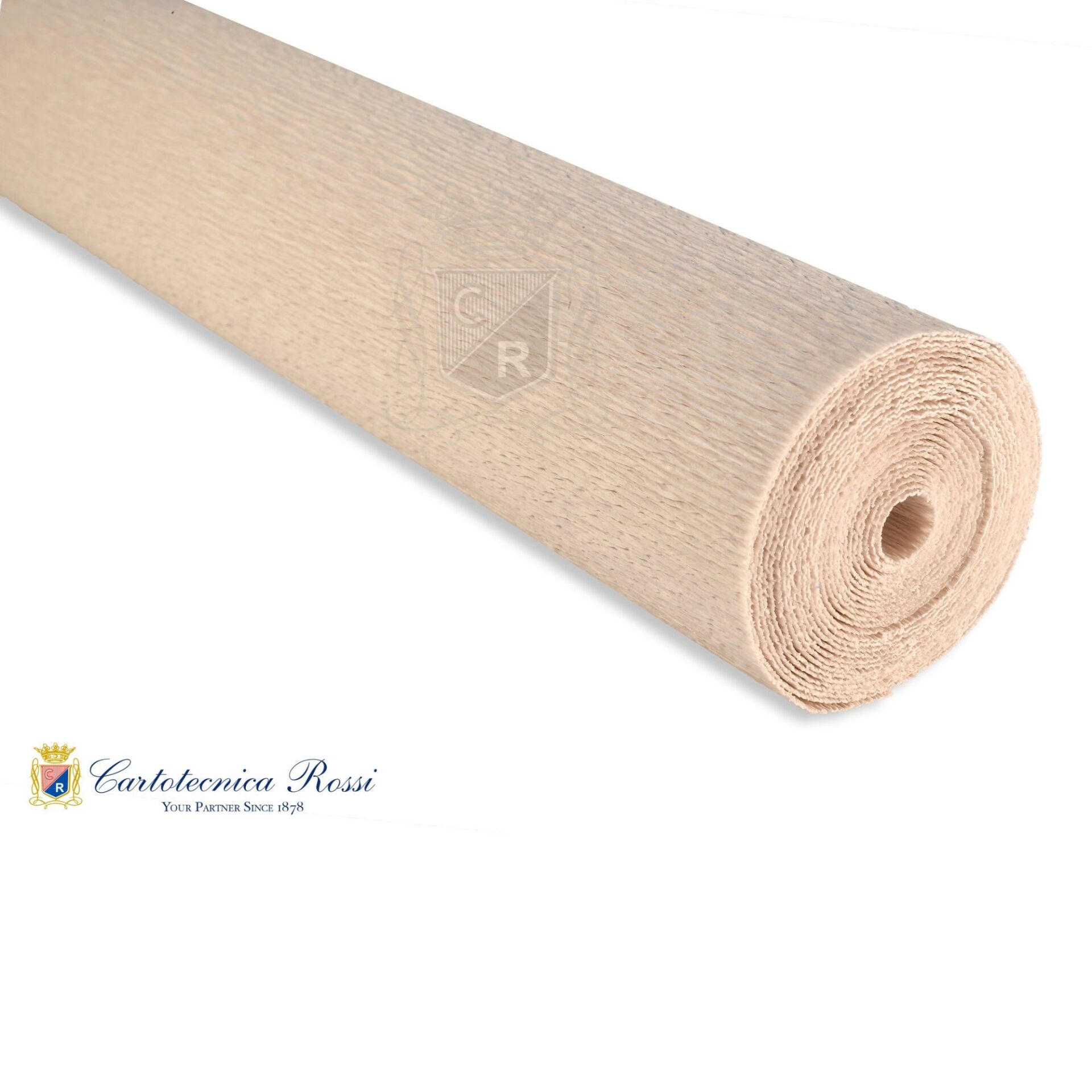 İtalyan Krapon Kağıdı No:355, Çiçek, El İşi Yapım Kağıdı, 90Gr - 50x150Cm, İnci Grisi - Pearl Grey