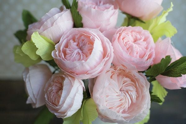 İtalyan Krapon Kağıdı No:548 - Kamelya Pembe - Camelia Pink 180 gr. 50X250 cm