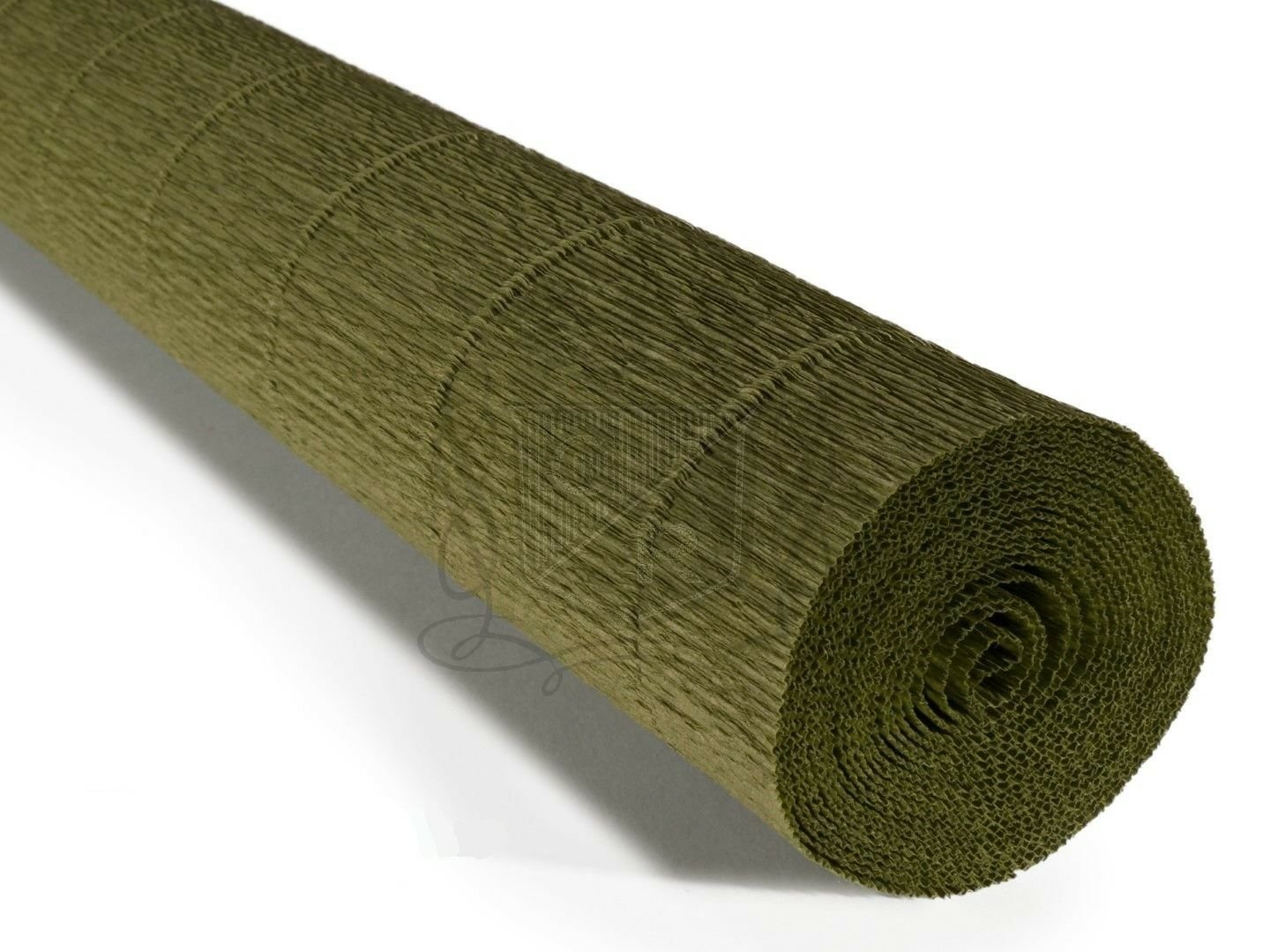 Italyan Krapon Kağıdı No:17a8 - Yağ Yeşil - Olive Green 180 Gr. 50x250 Cm