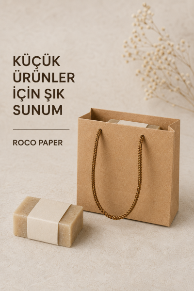 Kraft Karton Çanta 11 x 11 cm 50 Adet