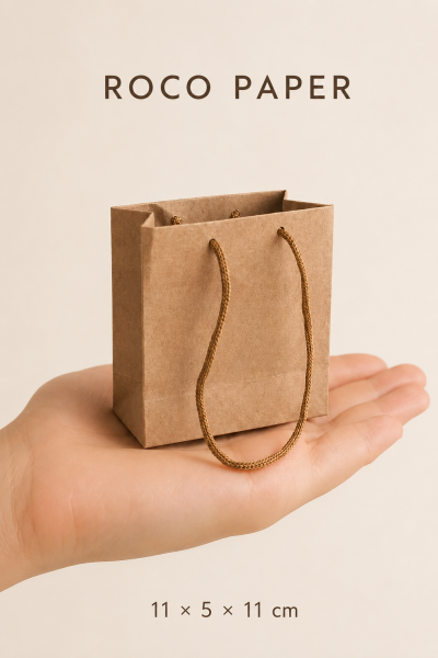 Kraft Karton Çanta 11 x 11 cm 50 Adet