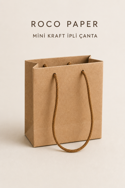 Kraft Karton Çanta 11 x 11 cm 50 Adet