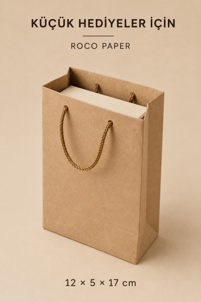 Kraft Karton Çanta 12 x 17 Cm 25 Adet