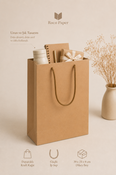 Kraft Karton Çanta 25 x 38 Cm 25 Adet