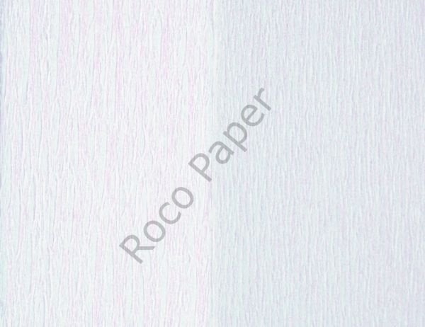 Premium Alman Çift Taraflı Krapon, Çiçek Yapım Kağıdı,90gr 25x125 Cm %130 Esneme, Beyaz & Beyaz
