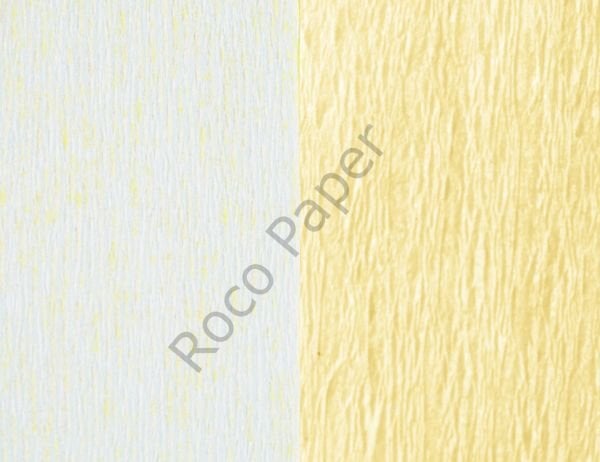 Premium Alman Çift Taraflı Krapon, Çiçek Yapım Kağıdı,90gr 25x125 Cm %130 Esneme, Beyaz&Açık Şeftali