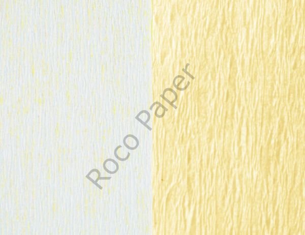 Premium Alman Çift Taraflı Krapon, Çiçek Yapım Kağıdı,90gr 25x125 Cm %130 Esneme, Beyaz&Açık Şeftali