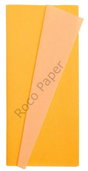 Premium Alman Çift Taraflı Krapon, Çiçek Yapım Kağıdı,90gr 25x125 Cm, Altınbaşak&düğünçiçeği Sarısı