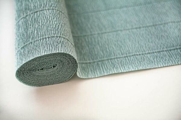 İtalyan Krapon Kağıdı No:621 - Pudra Mavi - Dusty Miller 180 gr.50X250 cm