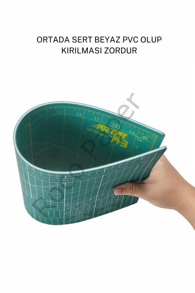 El İşi Kesim Seti -Kesim Matı, Dönebilen Yuvarlak Kesim Bıçağı, Kretuar Bıçağı (5 yedek bıçak)